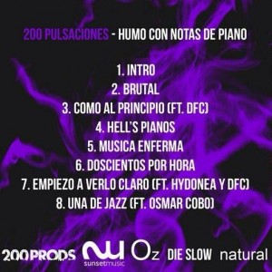 Trasera: 200 Pulsaciones - Humo con notas de piano