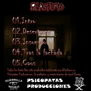 Trasera: Blasfemo - Caos