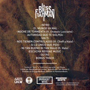 Trasera: Bless Fyahman - Proyecto 0