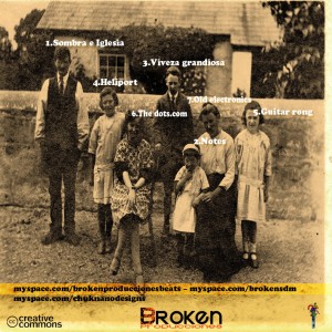 Trasera: Broken producciones - Free family beats Vol.000 (Instrumentales)