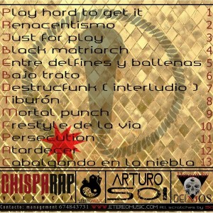 Trasera: Chispa rap valencià y Arturo Soi - Chispa & Soi Rap Beats Vol. 1