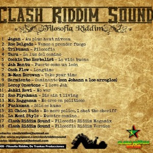 Trasera: Clash riddim sound - Filosofía riddim