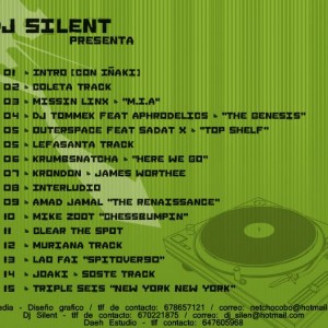 Trasera: Dj silent - Mixtape 06