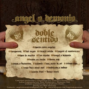 Trasera: Doble sentido - Angel o demonio