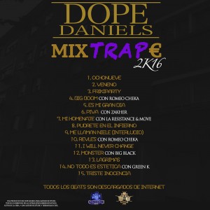 Trasera: Dope Daniels - Mix-Trap-€ 2k16