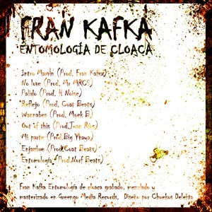 Trasera: Fran Kafka - Entomología de cloaca