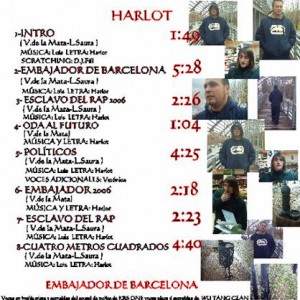 Trasera: Harlot - Embajador de Barcelona