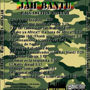 Trasera: Jah Bantu - Raggamuffin soldjah
