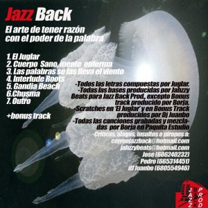 Trasera: Jazzback - El arte de tener la razon con el poder de la palabra