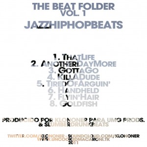 Trasera: Klononer - The beat folder Vol. 1 Jazzhiphopbeats (Instrumentales)
