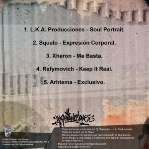 Trasera: L.K.A. Producciones - Preludio - Keep it real Vol.1