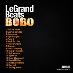 Trasera: Legrand beats - Bobo (Instrumentales)