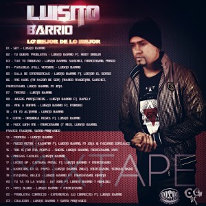 Trasera: Luisito Barrio - Lo mejor de lo mejor (The mixtape)