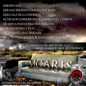 Trasera: MC Ares - Más allá de la conciencia