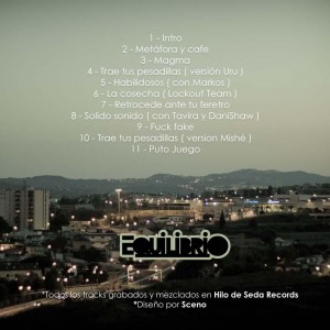 Trasera: Mishe y Uru - Equilibrio mixtape Vol. 1