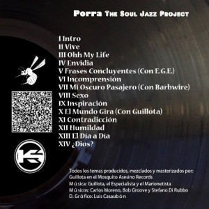 Trasera: Porra - The soul jazz proyect