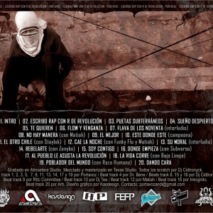 Trasera: Portavoz - Escribo rap con R de revolución