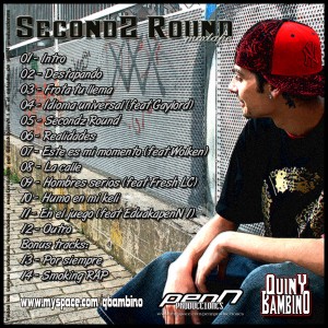 Trasera: Quiny Bambino - Secondz round mixtape