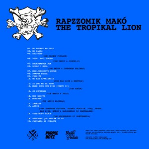 Trasera: Rapzzomik Makó aka The tropikal lion - No bounce no play