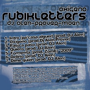 Trasera: Rubikletters - Oxigeno