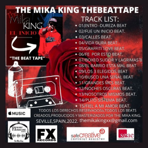 Trasera: The Mika King - El Inicio the beattape (Instrumentales)