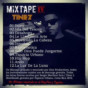 Trasera: Tinez - The mixtape Vol IV