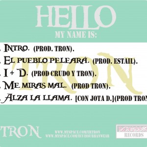 Trasera: Tron - Hello