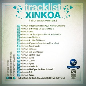Trasera: Xinkoa - Instrumentales Volumen 2