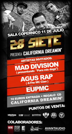 28 Siete presenta "California dreamin" en Madrid