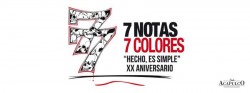 7 Notas 7 Colores - 20º Aniversario "Hecho, simple" en Gijón