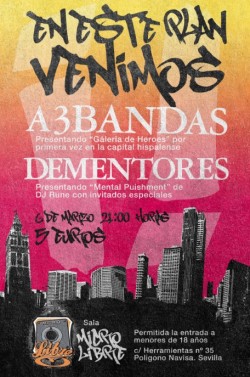 A3Bandas y Dementores en concierto en Sevilla