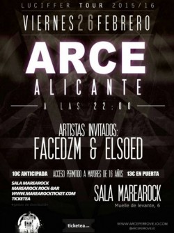 Arce - Luciffer tour en Alicante