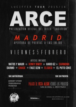 Arce - Luciffer tour en Madrid