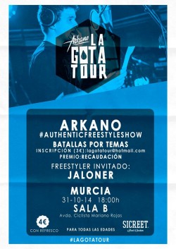 Arkano - La gota tour en Murcia