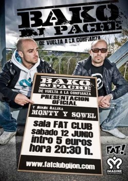 Bako & Dj Pache en concierto en Fat Club (Gijón)