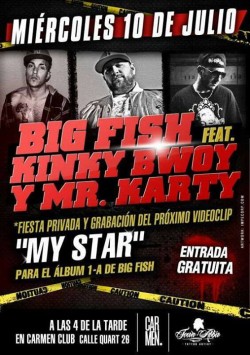 Big Fish, Kinky Bwoy y Mr. Karty en Valencia
