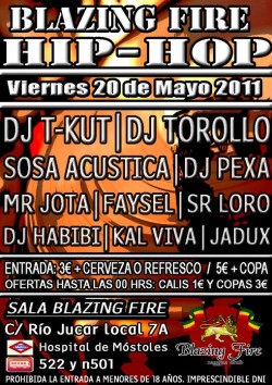 Blazing fire en Madrid en Móstoles
