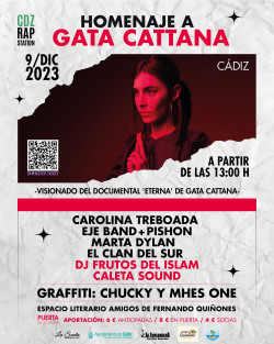 CDZ Rap Station presenta Homenaje a Gata Cattana en Cádiz