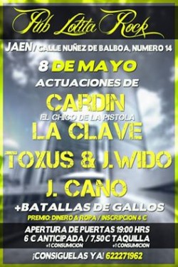 Cardin, Toxus, J. Wido, La Clave y más en Jaén