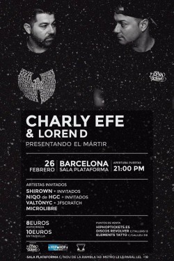Charly Efe, Loren D, Shirown, J.salom y más en Barcelona