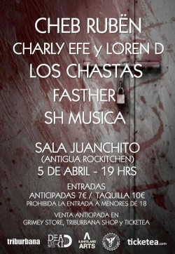 Cheb Rubën, Charly Efe, Loren D, Los Chastas y más en Madrid