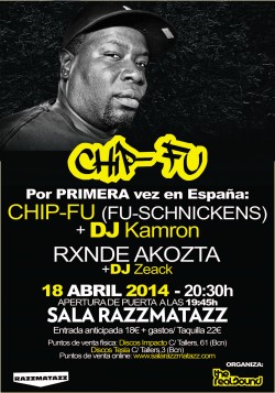 Chip-Fu, Dj Kamron, Rxnde Akozta y Dj Zeack en Barcelona