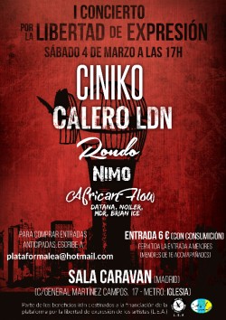 Ciniko, Calero LDN, Rondo, Nimo y más en Madrid