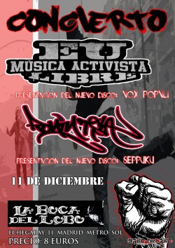 Concierto activista en Madrid