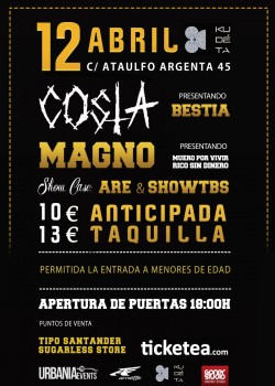 Costa, Magno, Are y Show TBS en Santander