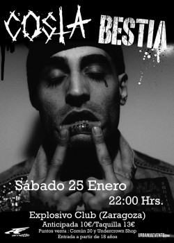 Costa presenta "Bestia" en Zaragoza