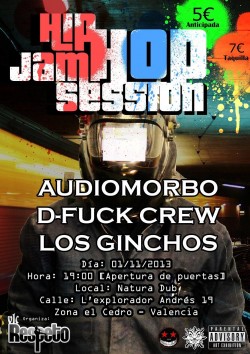 D-fuck crew, Audiomorbo y Los Ginchos en Valencia