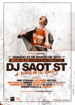 DJ Saot ST 10 Años en los platos en Las Palmas