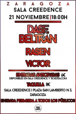 Dase, Beltrán, Rasen y Victor en Zaragoza