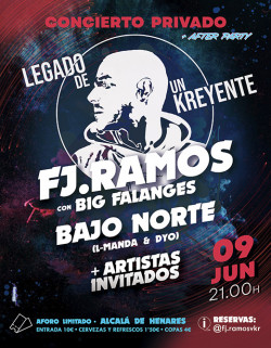 FJ Ramos, Dj Big Falanges y Bajo Norte en Alcalá De Henares